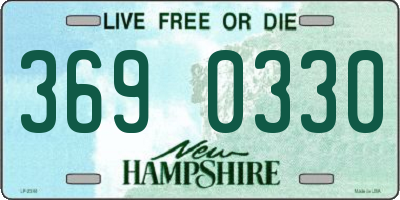 NH license plate 3690330