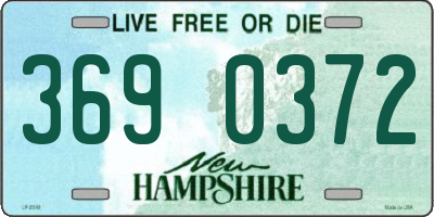 NH license plate 3690372