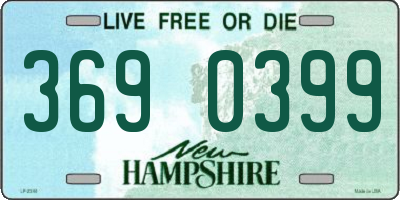 NH license plate 3690399