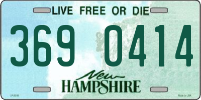 NH license plate 3690414