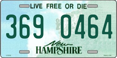 NH license plate 3690464