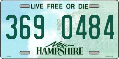 NH license plate 3690484