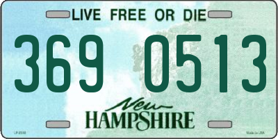 NH license plate 3690513