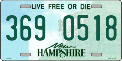 NH license plate 3690518