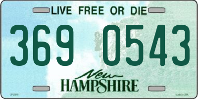 NH license plate 3690543
