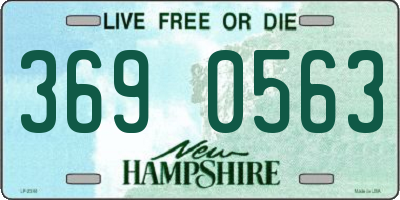 NH license plate 3690563