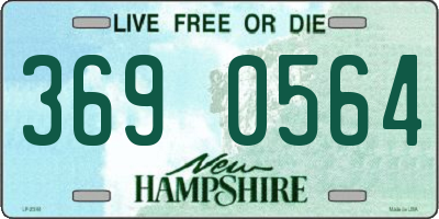 NH license plate 3690564