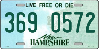 NH license plate 3690572