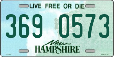 NH license plate 3690573