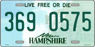 NH license plate 3690575