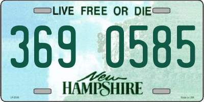 NH license plate 3690585