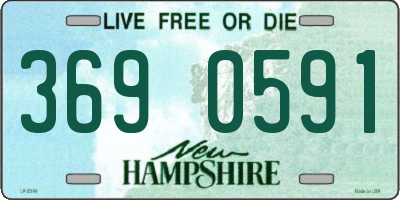 NH license plate 3690591