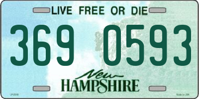 NH license plate 3690593