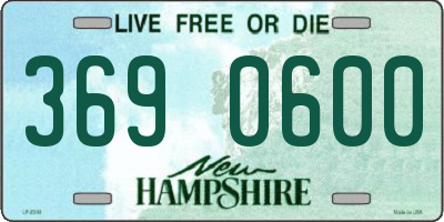 NH license plate 3690600