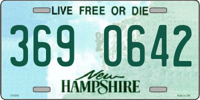 NH license plate 3690642