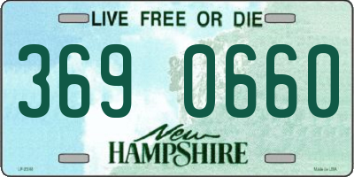 NH license plate 3690660