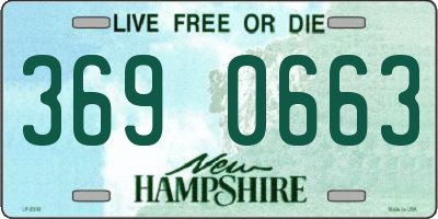 NH license plate 3690663