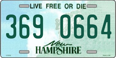 NH license plate 3690664
