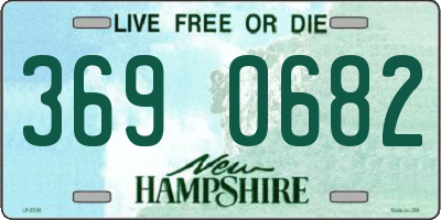 NH license plate 3690682