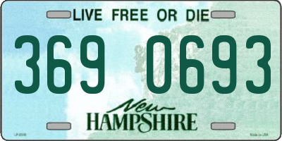 NH license plate 3690693