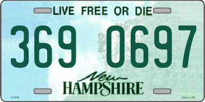 NH license plate 3690697