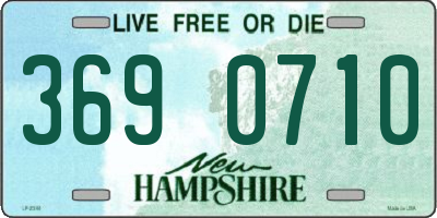 NH license plate 3690710