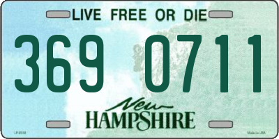 NH license plate 3690711