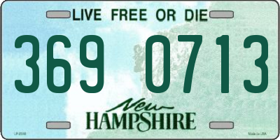NH license plate 3690713
