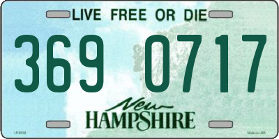 NH license plate 3690717