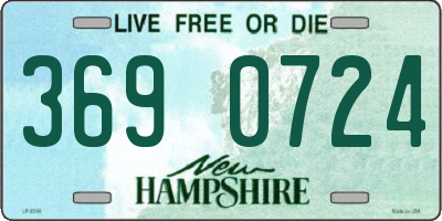 NH license plate 3690724