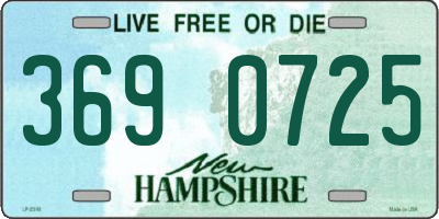NH license plate 3690725