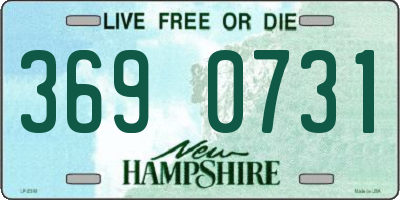 NH license plate 3690731
