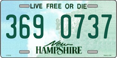 NH license plate 3690737