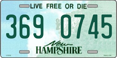 NH license plate 3690745