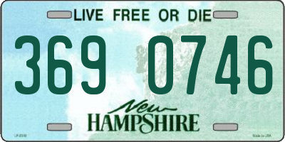 NH license plate 3690746