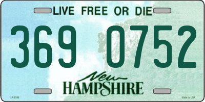 NH license plate 3690752