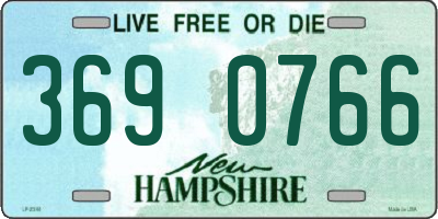 NH license plate 3690766