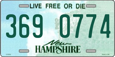 NH license plate 3690774