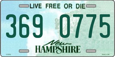 NH license plate 3690775