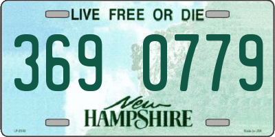NH license plate 3690779