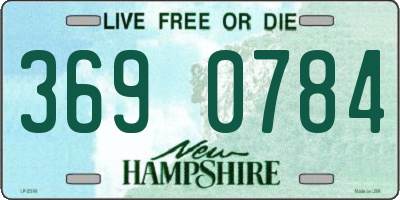 NH license plate 3690784