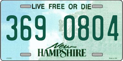 NH license plate 3690804