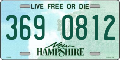 NH license plate 3690812