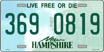 NH license plate 3690819