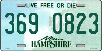 NH license plate 3690823