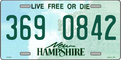 NH license plate 3690842