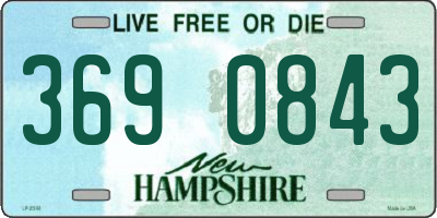 NH license plate 3690843