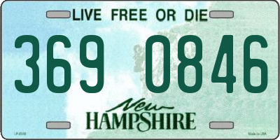 NH license plate 3690846