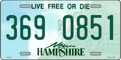 NH license plate 3690851