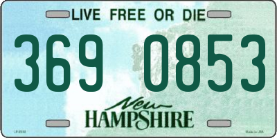 NH license plate 3690853